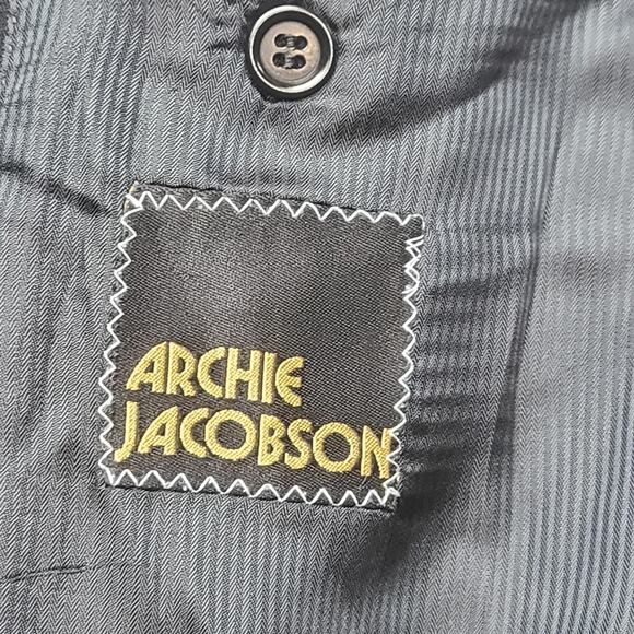 Zanetti Blazer Mens 42R Super 100s Wool Gold Buttons Made in Italy Tollegno - Picture 7 of 10